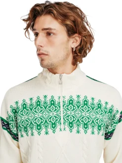 Cheap Aspoy Men's Lightweight Wool Sweater Men Half-Zip