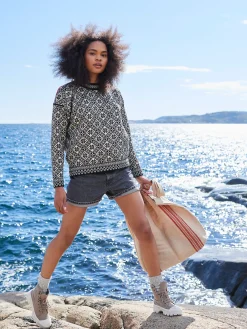 Sale Bjoroy Women's Sweater - Norwegian Wool Women Round Neck