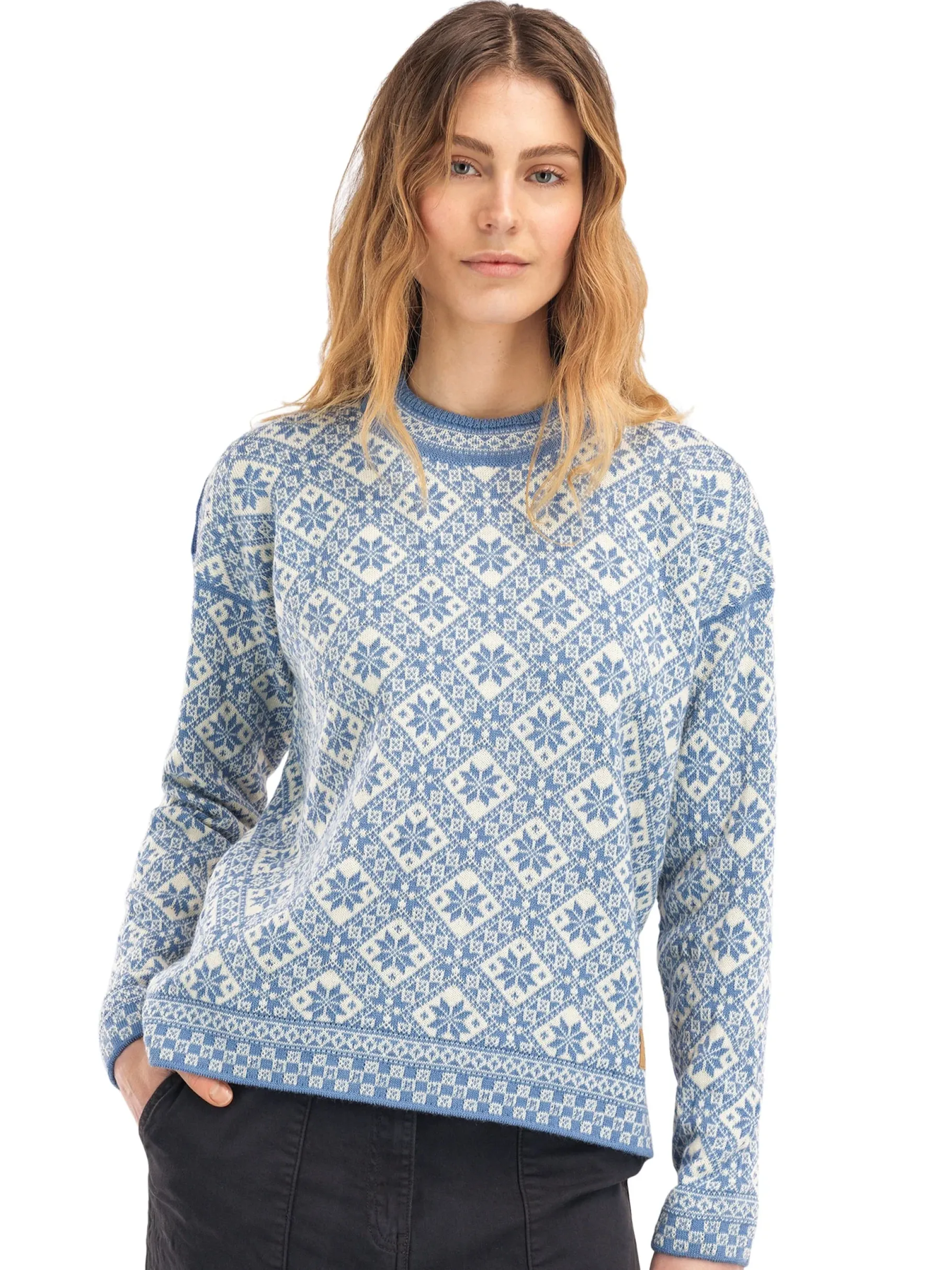 Store Bjoroy Women's Sweater - Norwegian Wool Women Round Neck