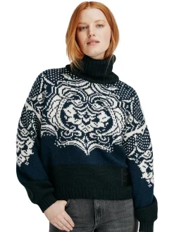 Fashion Blomdalen Women's Sweater Women Turtle-Neck