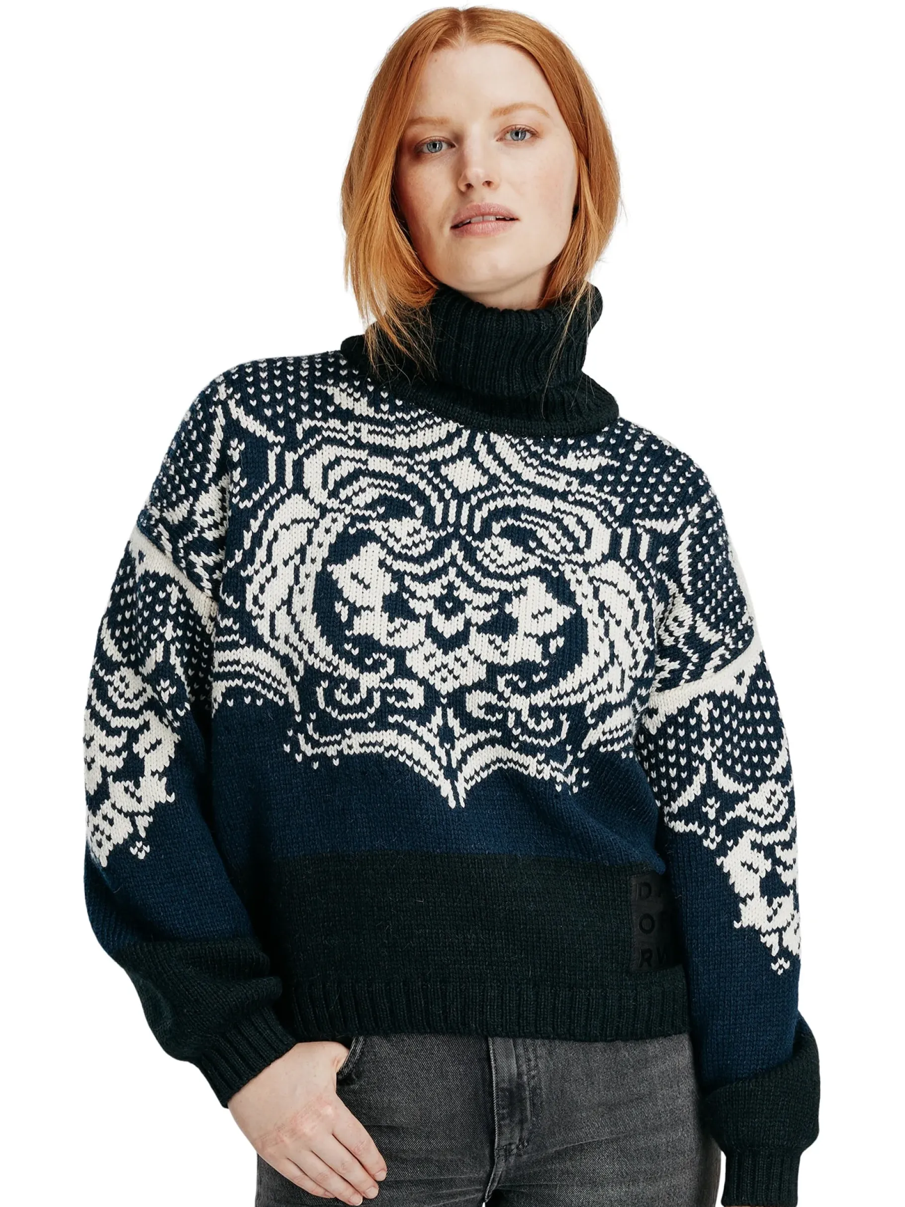 Fashion Blomdalen Women's Sweater Women Turtle-Neck