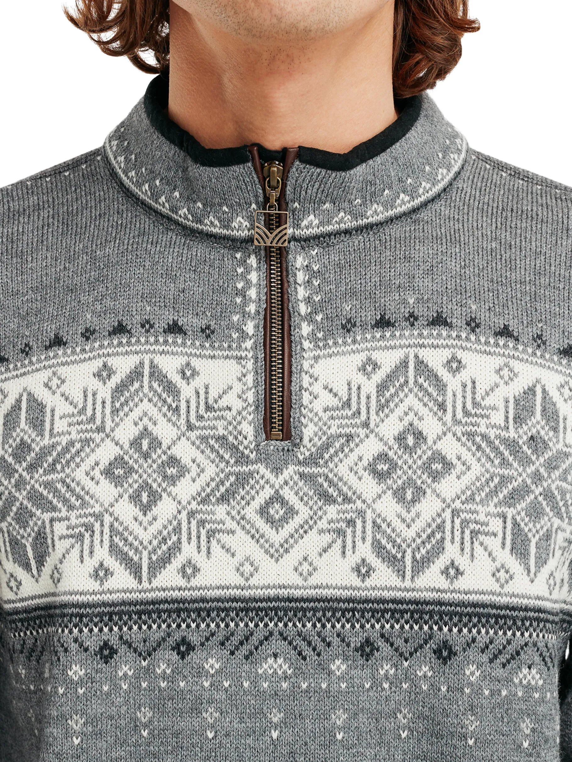 New Blyfjell Men's Knit Sweater Men Half-Zip