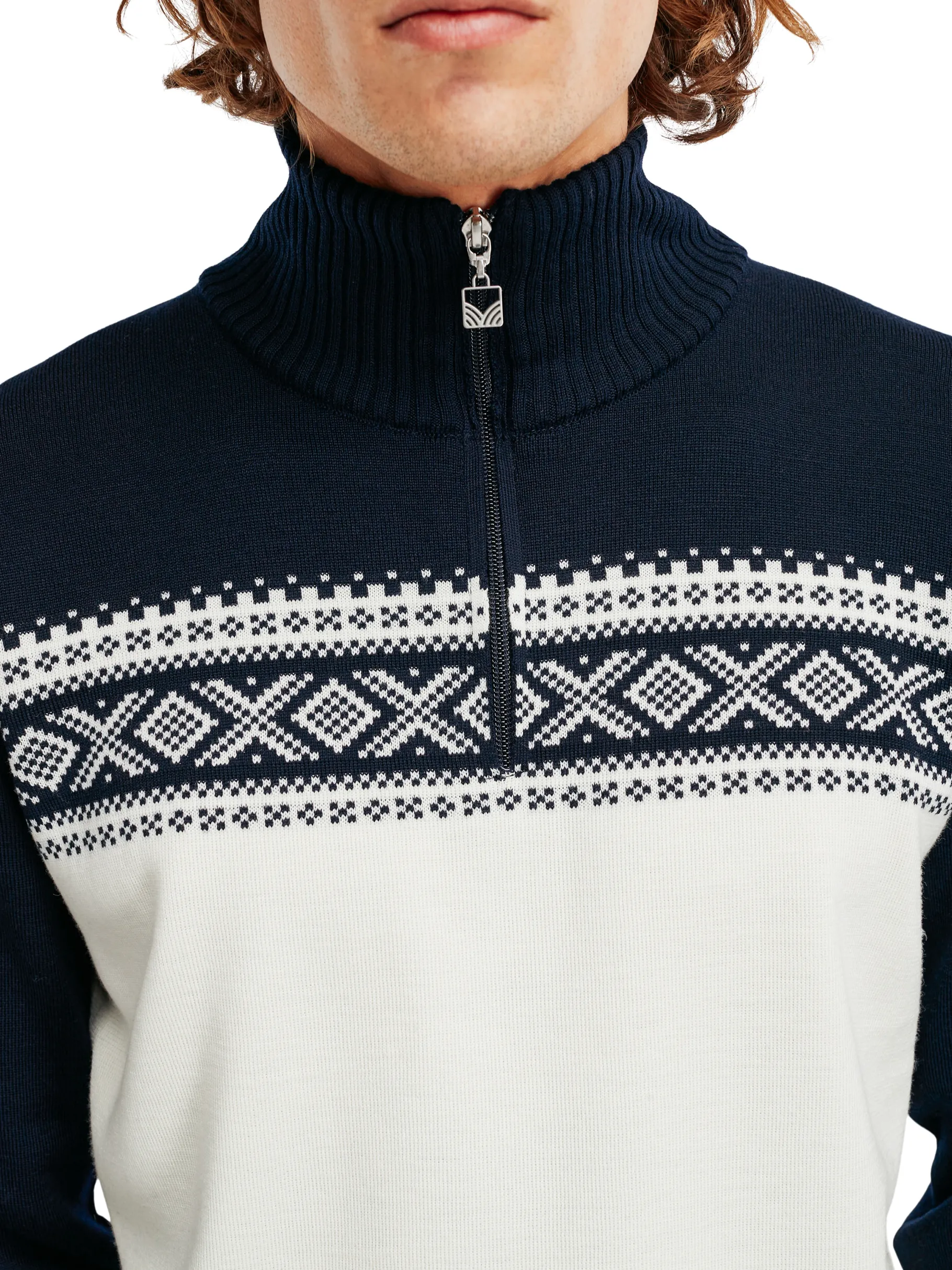 Best Sale Dalestolen Men's Merino Wool Sweater Men Half-Zip