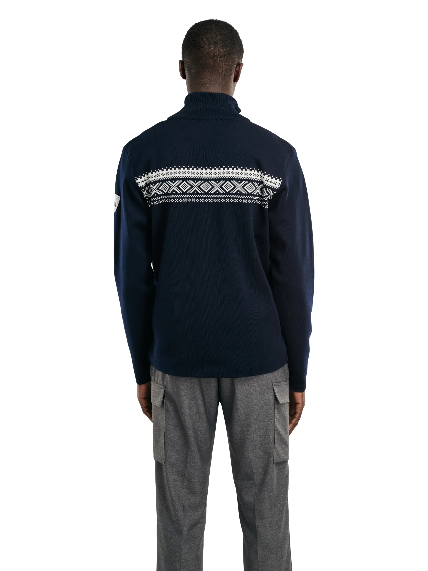 Discount Dalestolen Men's Merino Wool Sweater Men Half-Zip