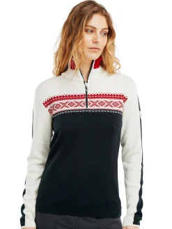 Cheap Dystingen Women's Merino Wool Sweater Women Half-Zip