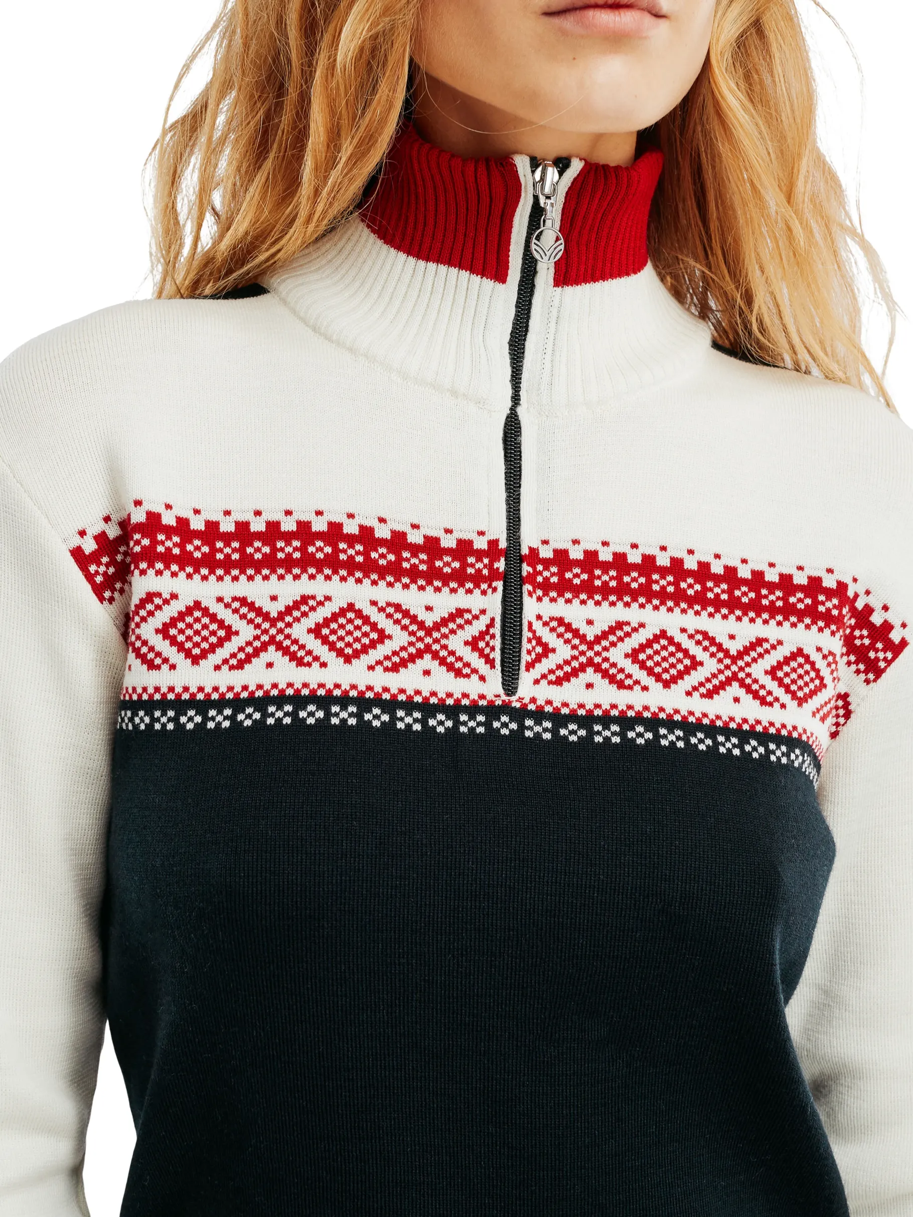Cheap Dystingen Women's Merino Wool Sweater Women Half-Zip