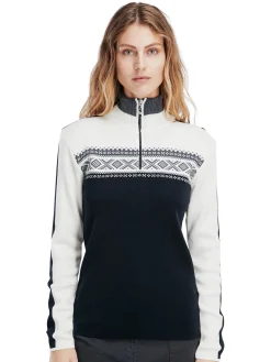 Sale Dystingen Women's Merino Wool Sweater Women Half-Zip