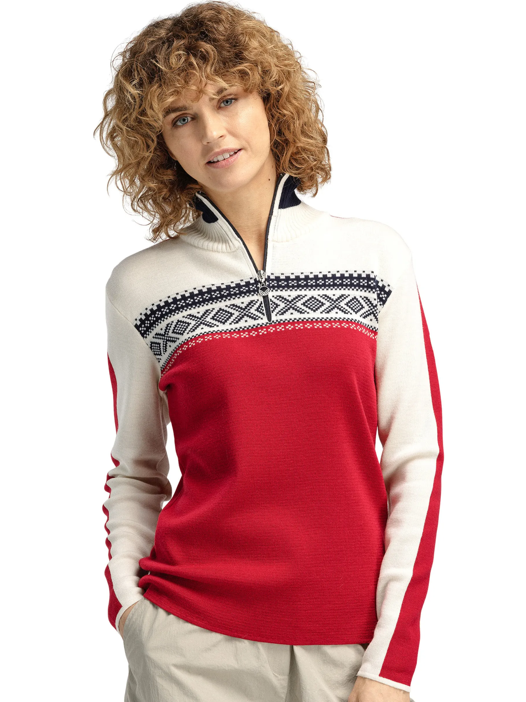 Discount Dystingen Women's Merino Wool Sweater Women Half-Zip
