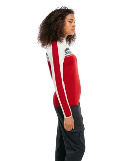 Discount Dystingen Women's Merino Wool Sweater Women Half-Zip