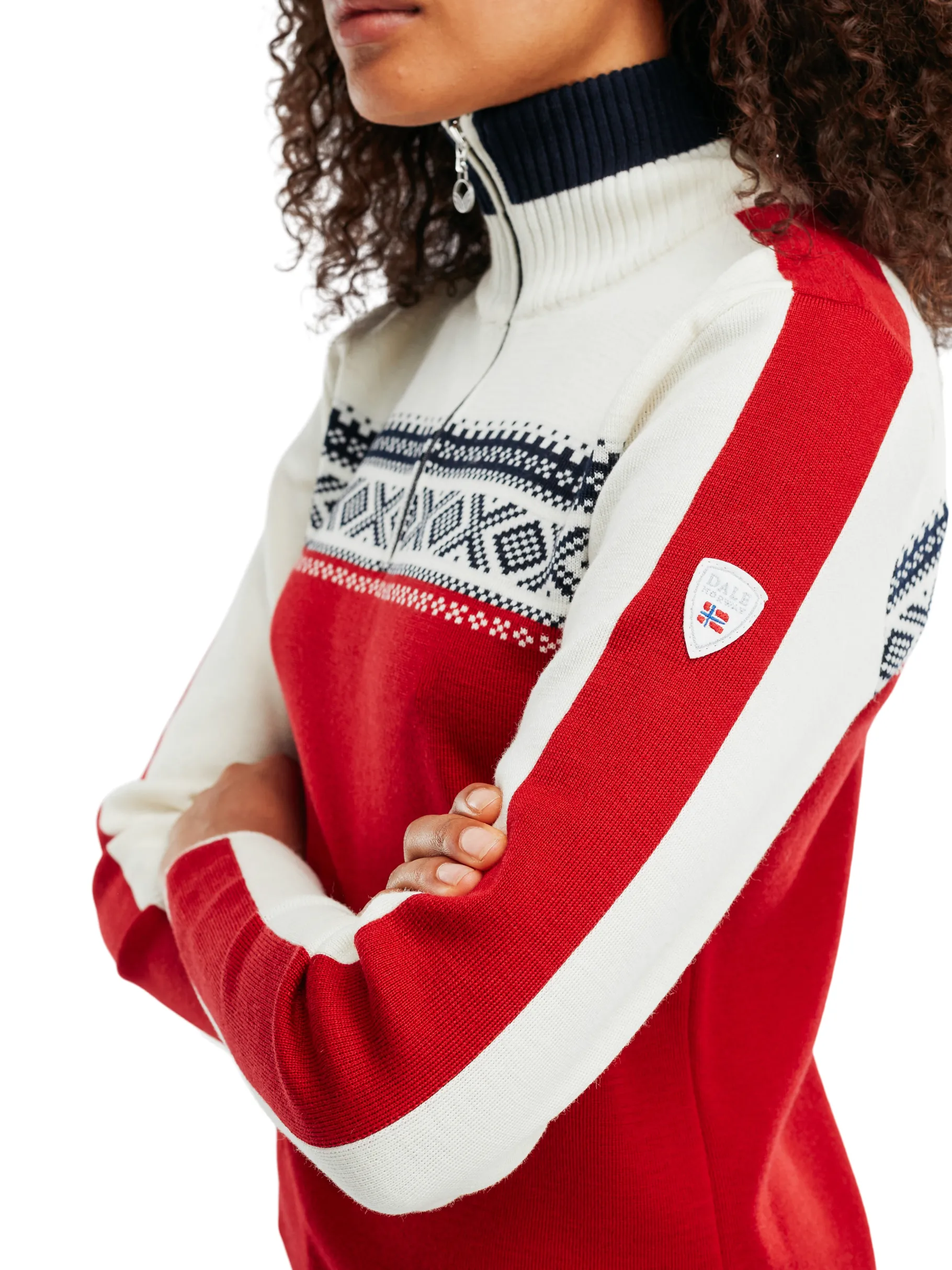 Discount Dystingen Women's Merino Wool Sweater Women Half-Zip