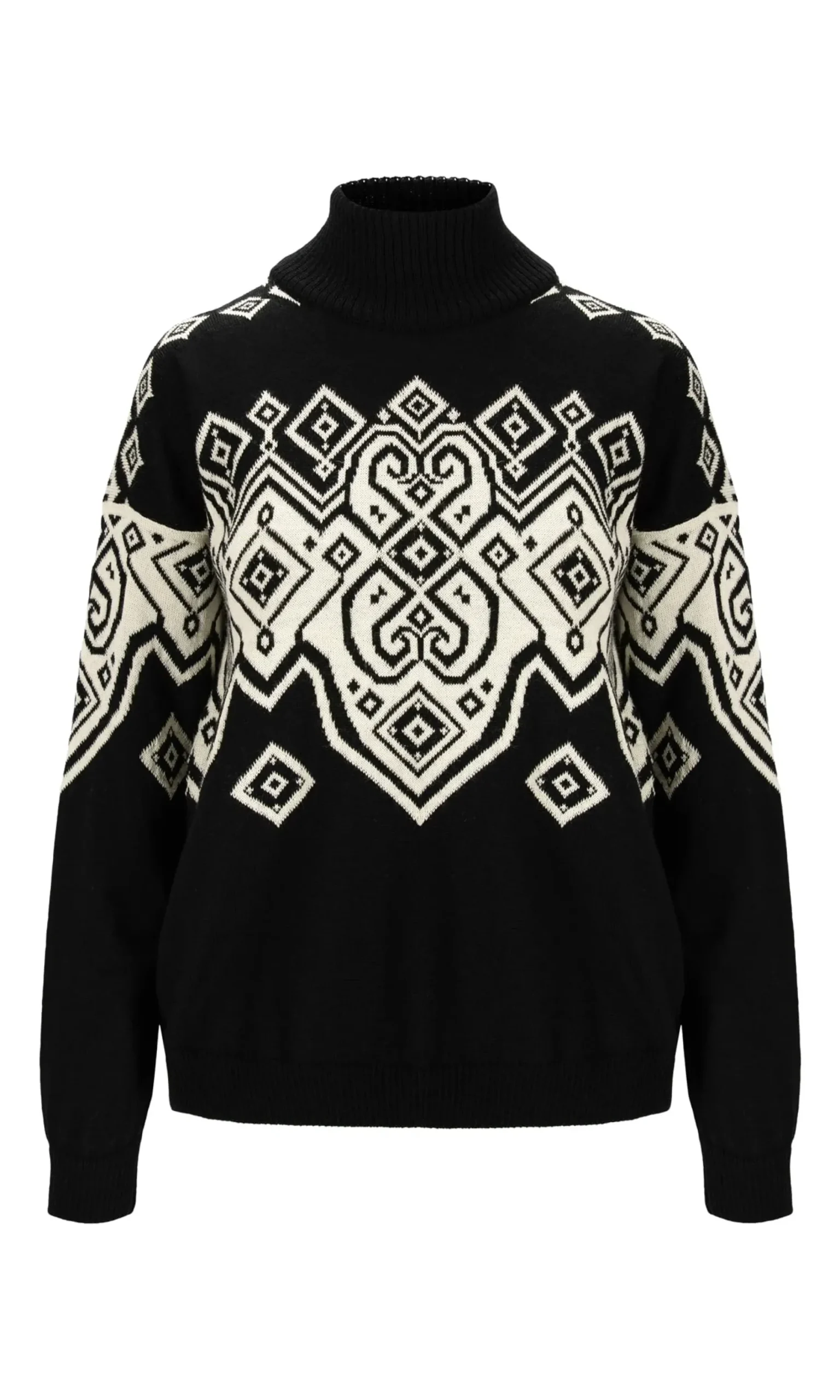 Flash Sale Falun Women's Sweater - Norwegian Wool Women Turtle-Neck