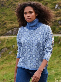 Sale Firda Women's Sweater - Merino Wool Women Turtle-Neck