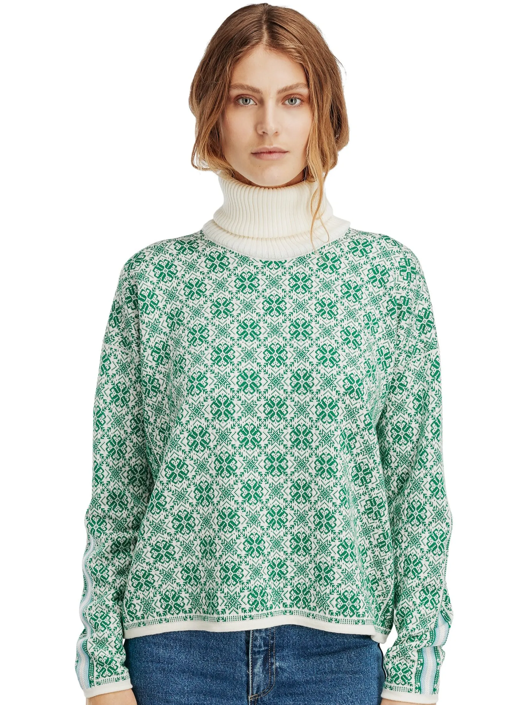 Store Firda Women's Sweater - Merino Wool Women Turtle-Neck