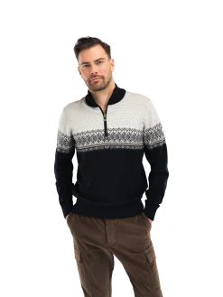 Sale Hovden Men's Sweater - Merino Wool Men Half-Zip
