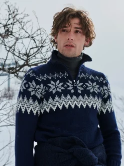 Best Sale Myking Men's Sweater - Merino Wool Men Half-Zip