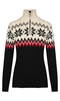 Clearance Myking Women's Sweater - Merino Wool Women Half-Zip