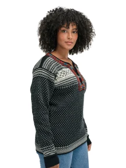 Cheap Setesdal Sweater - Norwegian Wool Women Half-Zip