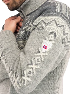 Store 140Th Anniversary Men's Sweater - Norwegian Wool Men Half-Zip