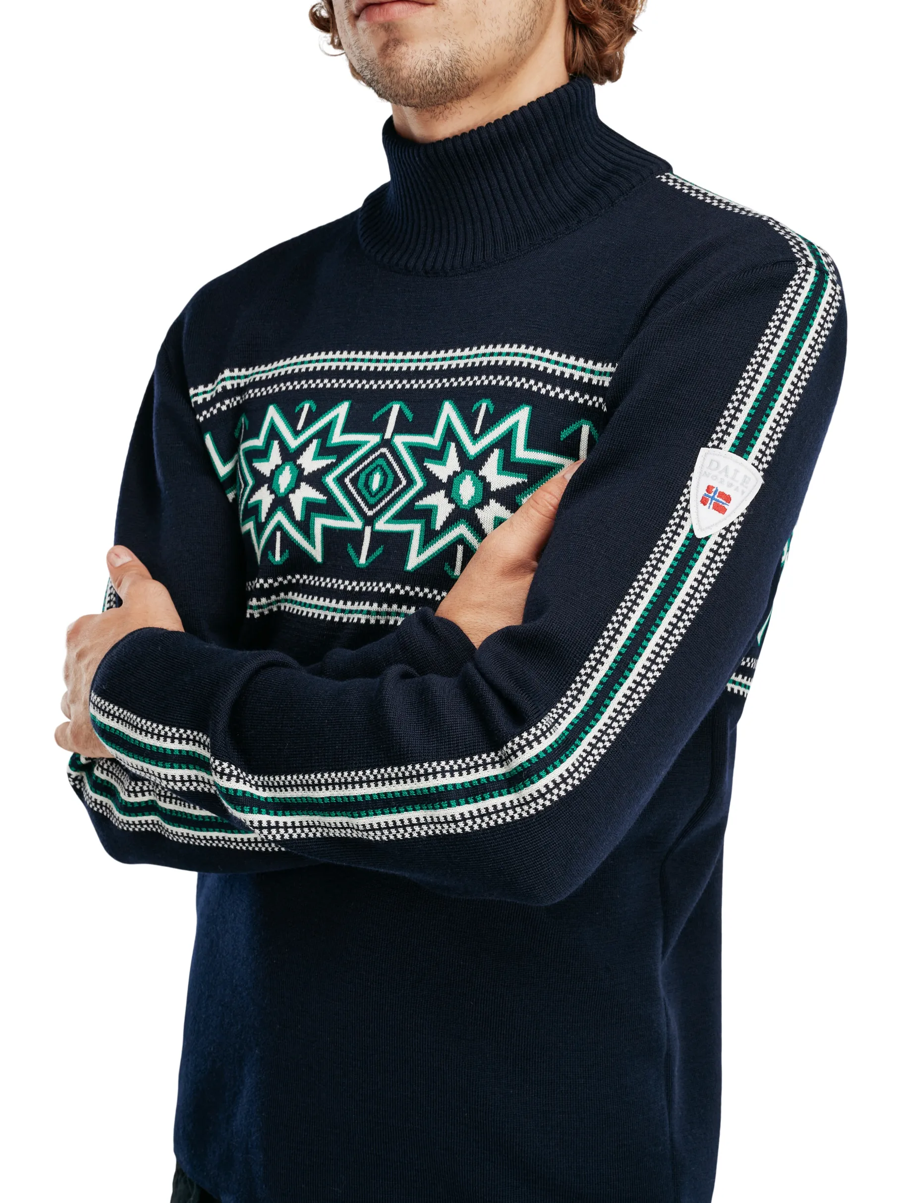 Clearance Tindefjell Men's Sweater - Merino Men Turtle-Neck