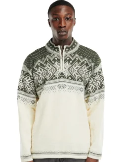 Hot Vail Men's Sweater - Norwegian Wool Men Half-Zip