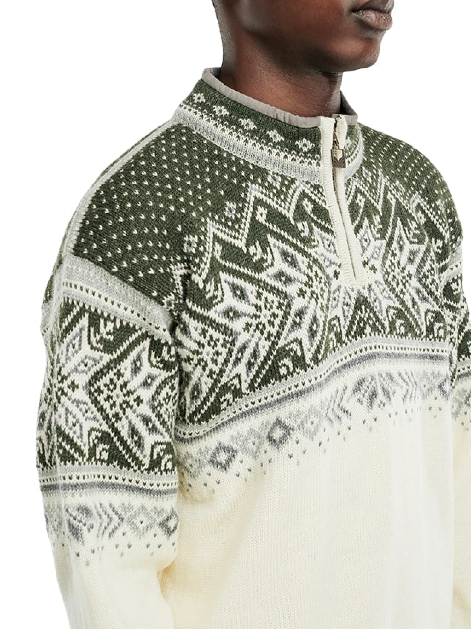 Hot Vail Men's Sweater - Norwegian Wool Men Half-Zip