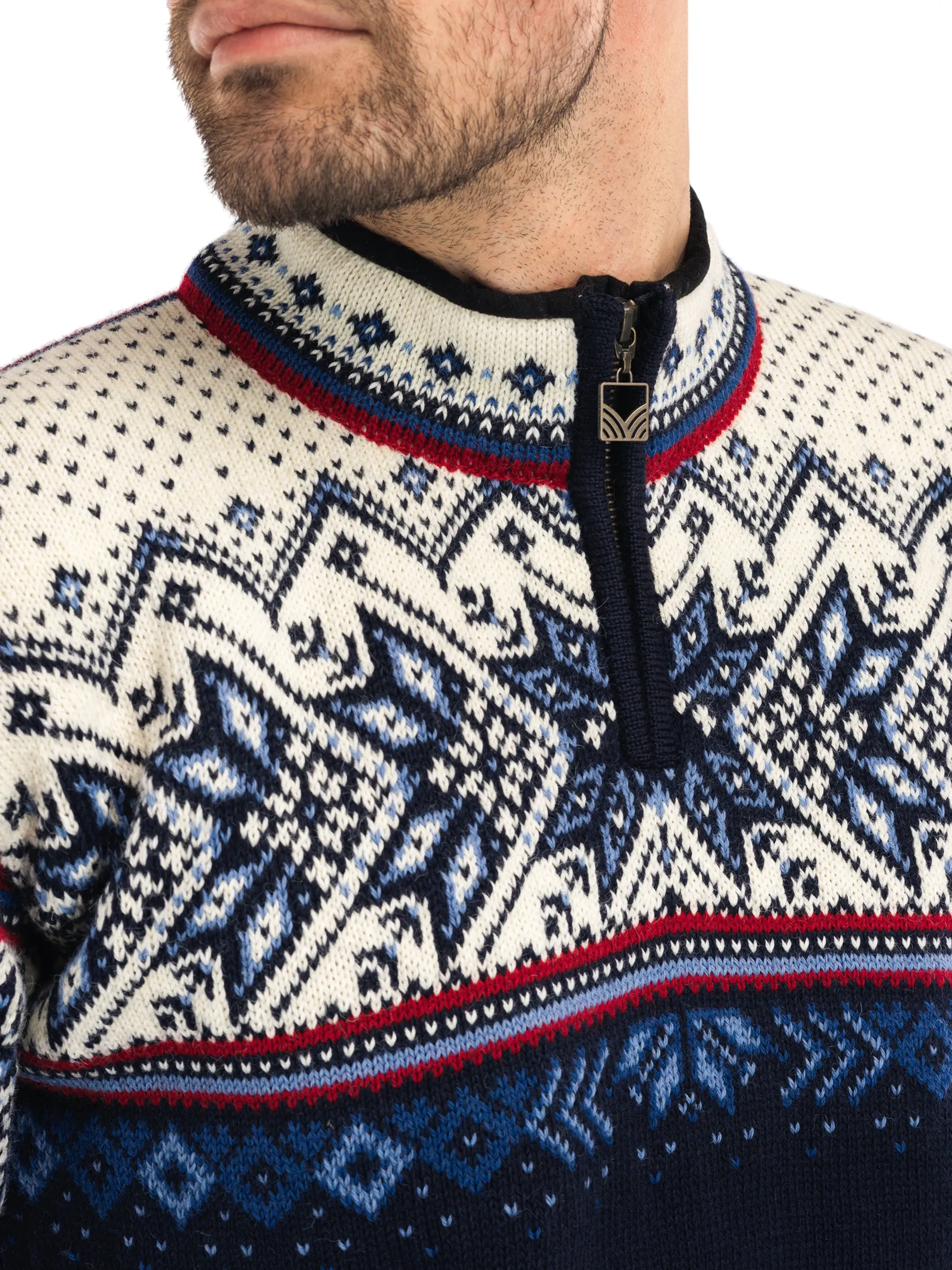 Outlet Vail Men's Sweater - Norwegian Wool Men Half-Zip