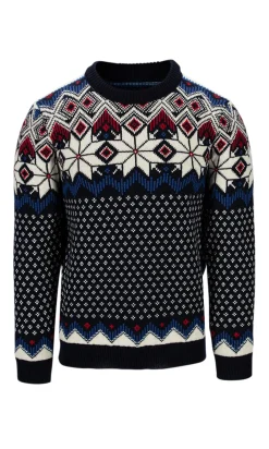 New Vegard Men's Knit Sweater Men Round Neck