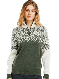 Sale Winterland Women's Merino Wool Sweater Women Half-Zip